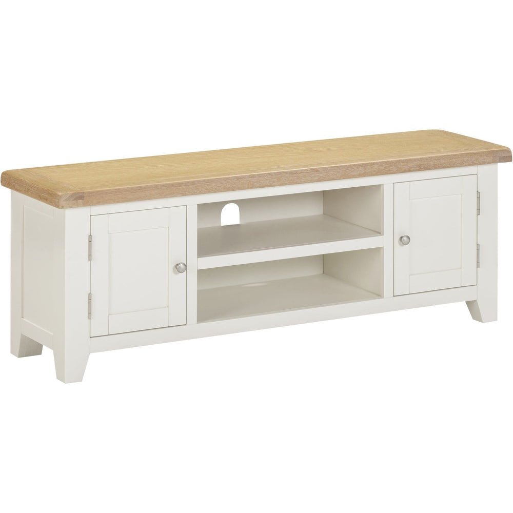 Windsor Straight TV Unit - IVORY/OAK