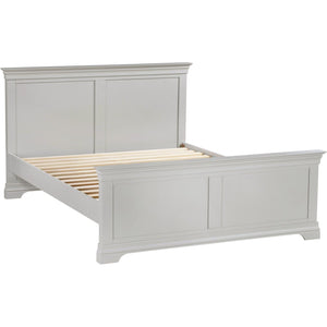 Bordeaux 5' Bed High Foot End - PEBBLE GREY
