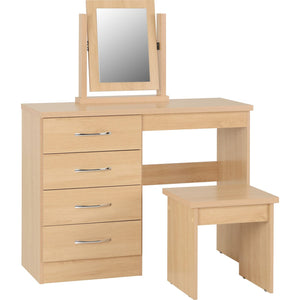Nevada 4 Drawer Dressing Table Set - SONOMA OAK EFFECT