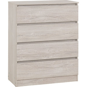 Malvern 4 Drawer Chest - URBAN SNOW