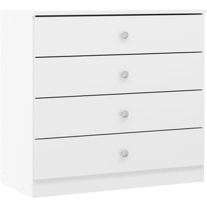 Denver 4 Drawer Chest - WHITE GLOSS