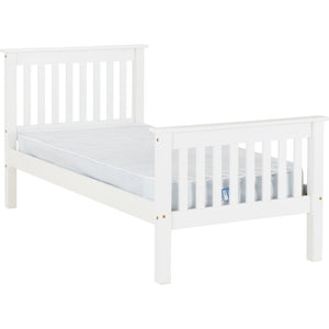 Monaco 3' Bed High Foot End - DISTRESSED WAXED PINE