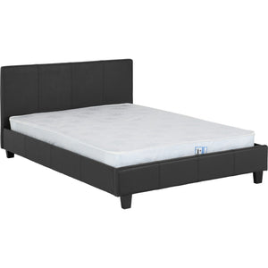 Prado 4'6" Bed - BLACK PU