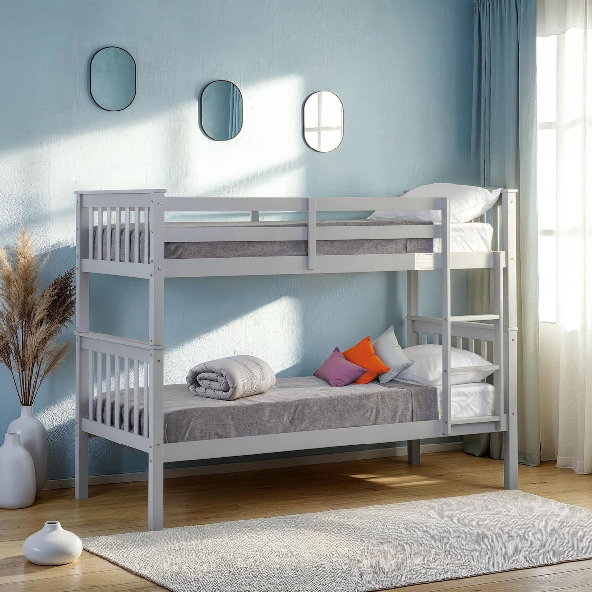 Erin 3' Bunk Bed - LIGHT GREY