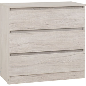 Malvern 3 Drawer Chest - URBAN SNOW