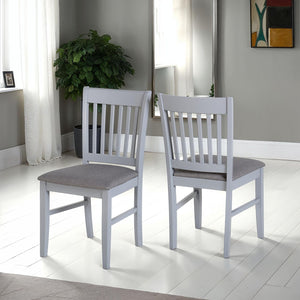 Oxford Chair (Box of 2) - GREY/GREY FABRIC