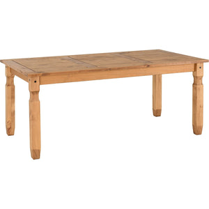 Corona 6' Dining Table - DISTRESSED WAXED PINE