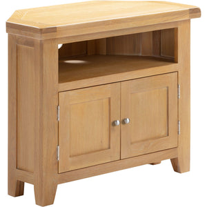 Windsor Corner TV Unit - NATURAL OAK