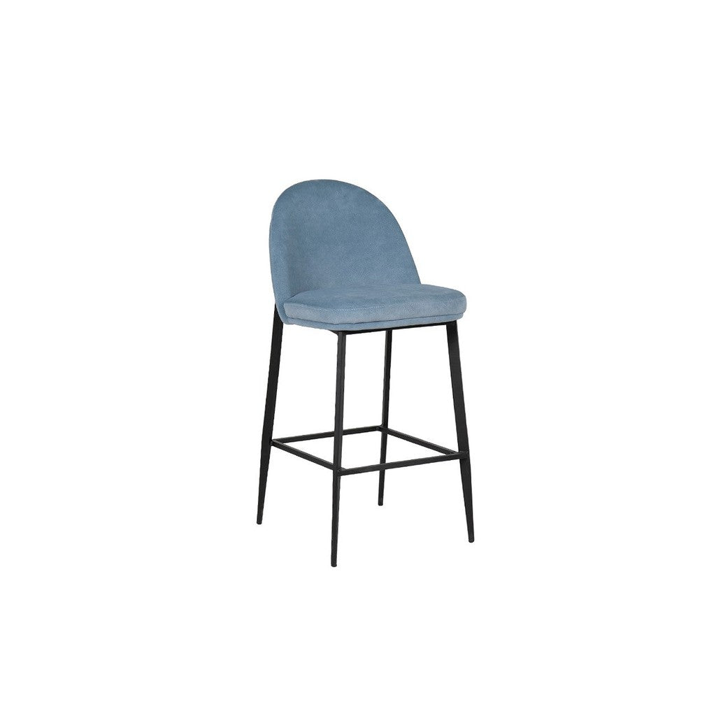 Valent Bar Stool - Fabric-Furniture-Vida-Blue-Levines Furniture