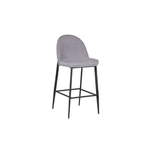 Valent Bar Stool - Fabric-Furniture-Vida-Light Grey-Levines Furniture