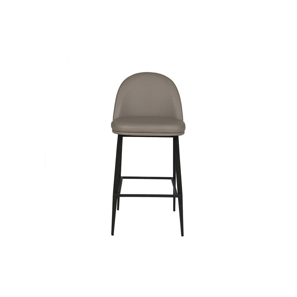 Valent Bar Stool - Leather-Furniture-Vida-Grey-Levines Furniture