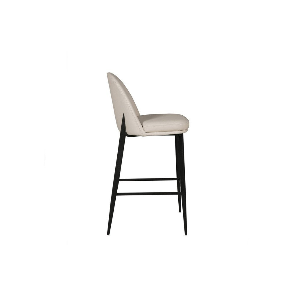 Valent Bar Stool - Leather-Furniture-Vida-Grey-Levines Furniture