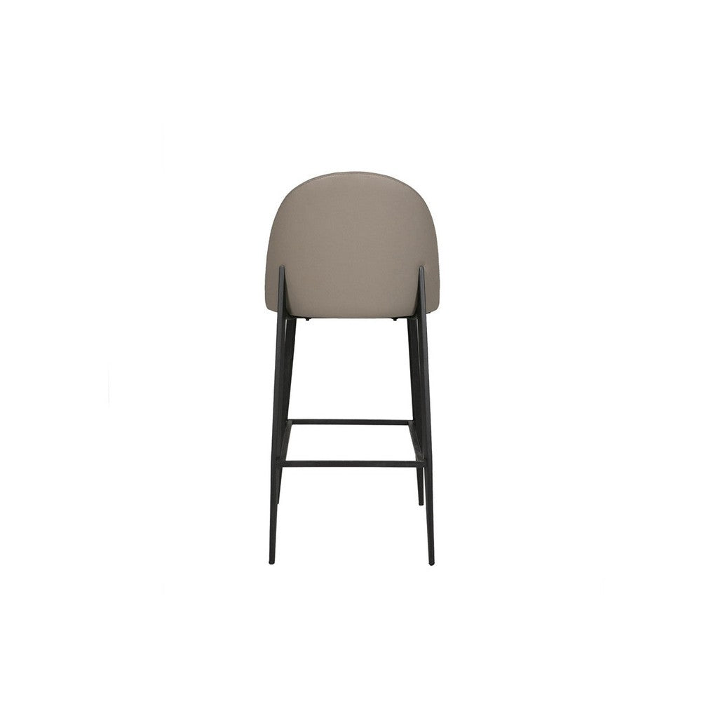 Valent Bar Stool - Leather-Furniture-Vida-Grey-Levines Furniture