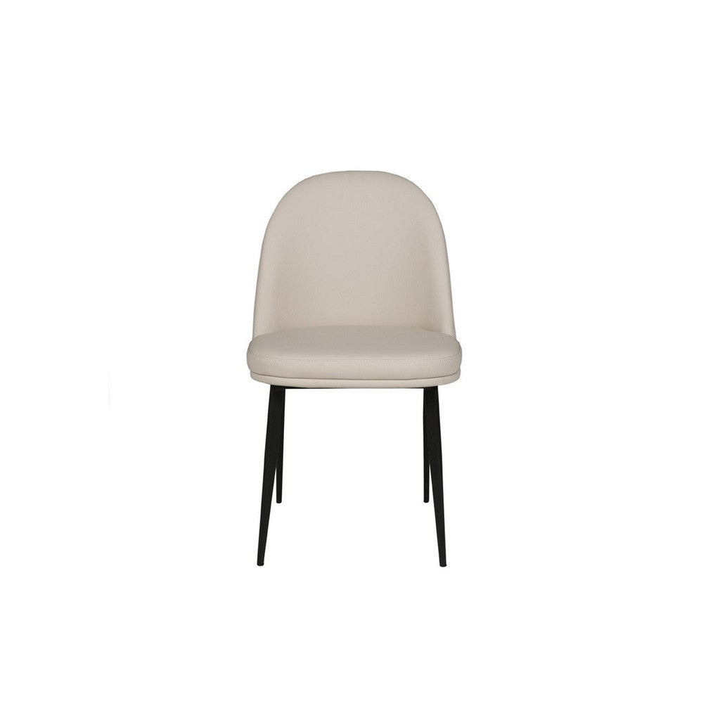 Valent Dining Chair - Leather-Furniture-Vida-Grey-Levines Furniture