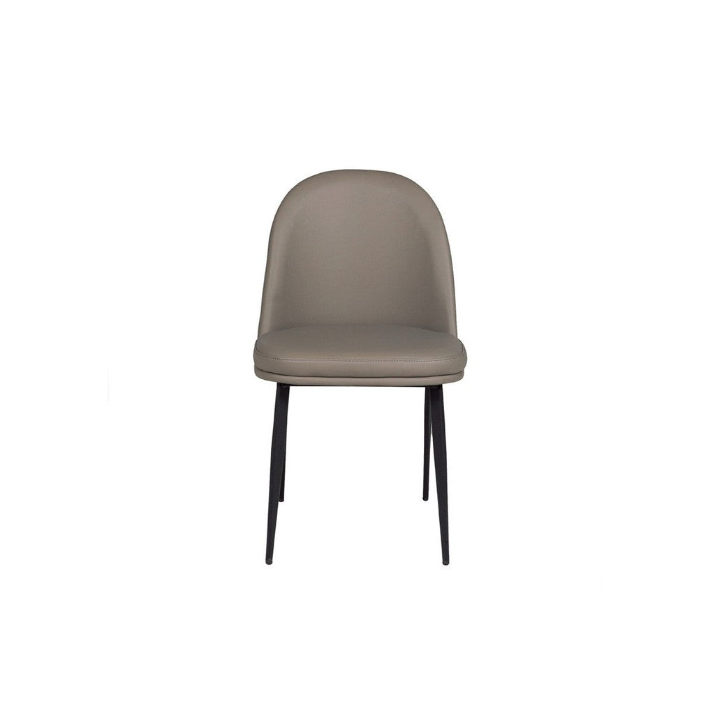 Valent Dining Chair - Leather-Furniture-Vida-Grey-Levines Furniture