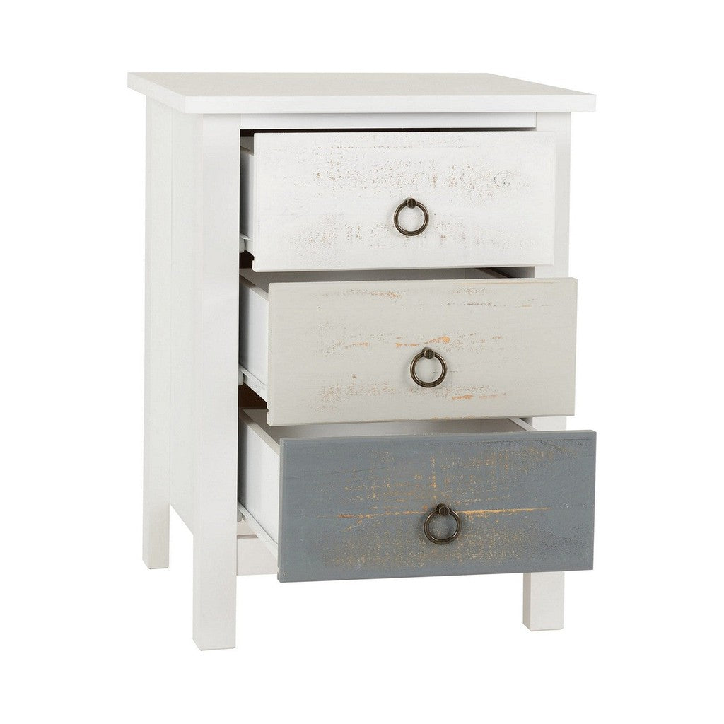 Vermont 3 Drawer Bedside-Furniture-Seconique-Levines Furniture