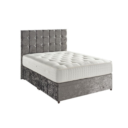 Wool 2000 Double Divan Bed-Furniture-Dreamland-No Storage-Charcoal-Levines Furniture