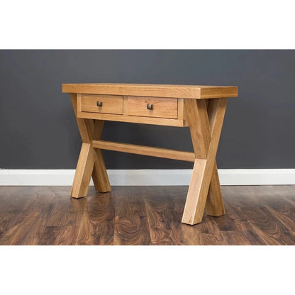 X-Range Console Table-Furniture-Honey B-Light Oak-Levines Furniture