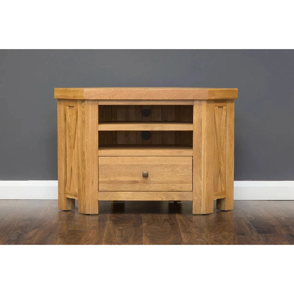 X-Range Corner TV Unit-Furniture-Honey B-Levines Furniture