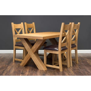 X-Range Dining Table-Furniture-Honey B-1.5m-Light Oak-Levines Furniture