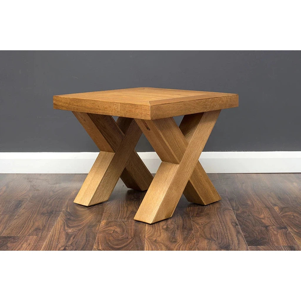 X-Range Lamp Table-Furniture-Honey B-Light Oak-Levines Furniture