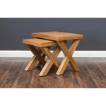 X-Range Nest of Tables-Furniture-Honey B-Light Oak-Levines Furniture