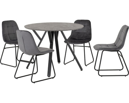 athens-round-dining-set-lukas-chairs - 1