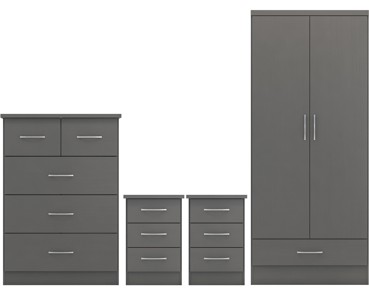 nevada-2-door-1-drawer-wardrobe-bedroom-set - 1