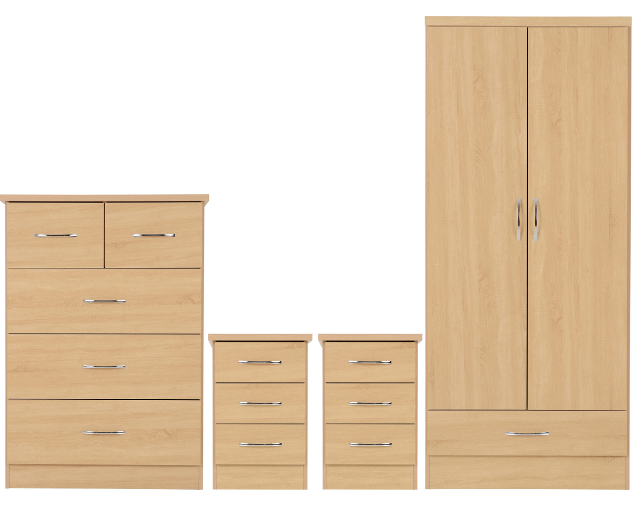 nevada-2-door-1-drawer-wardrobe-bedroom-set - 4