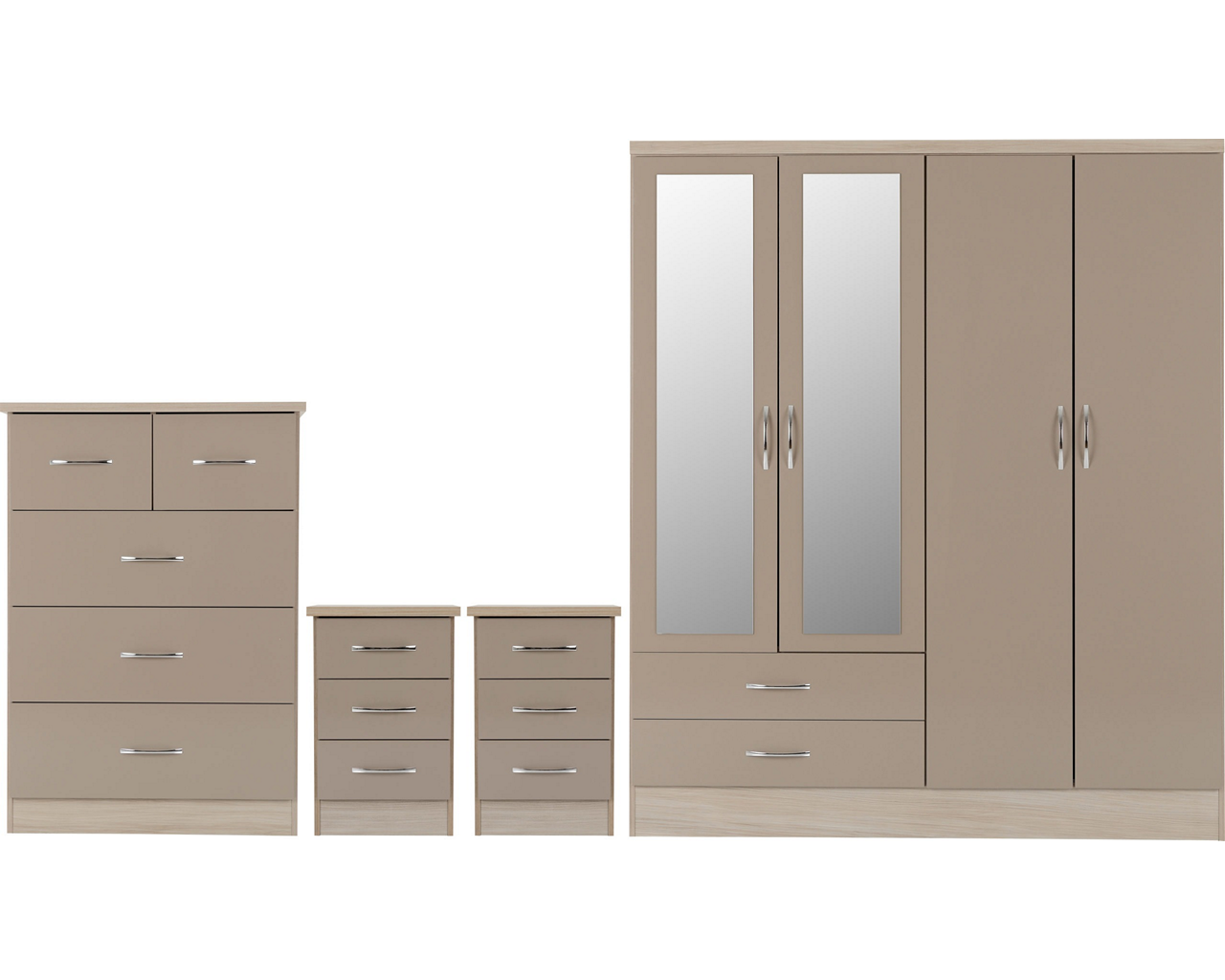 nevada-4-door-2-drawer-mirrored-wardrobe-bedroom-set - 5