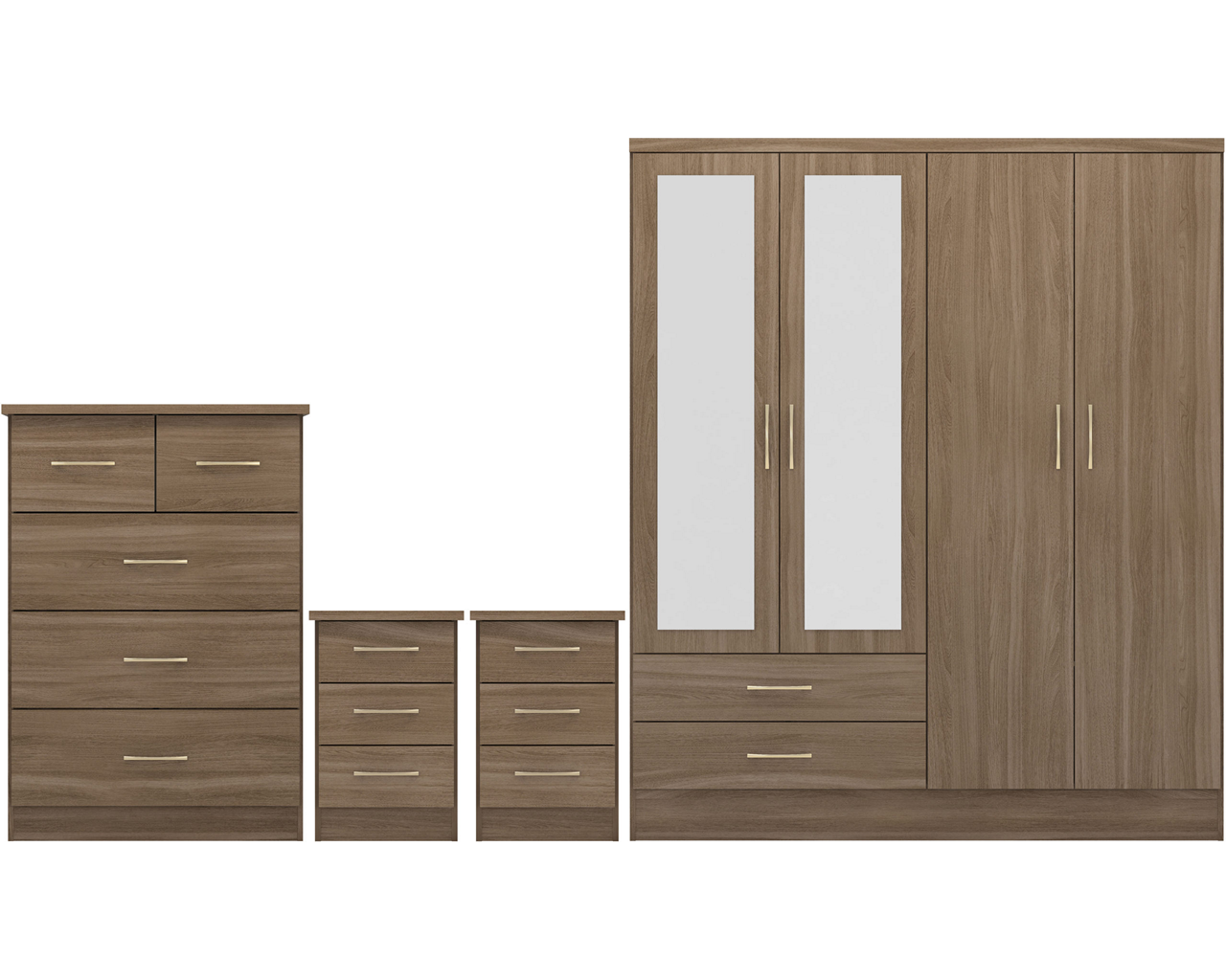 nevada-4-door-2-drawer-mirrored-wardrobe-bedroom-set - 6